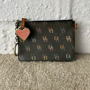 Vintage Dooney & Bourke Rainbow Zipper Pouch